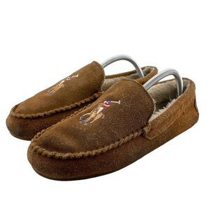 Polo Ralph Lauren Leather Moccasin Slippers Men’s Sz 10